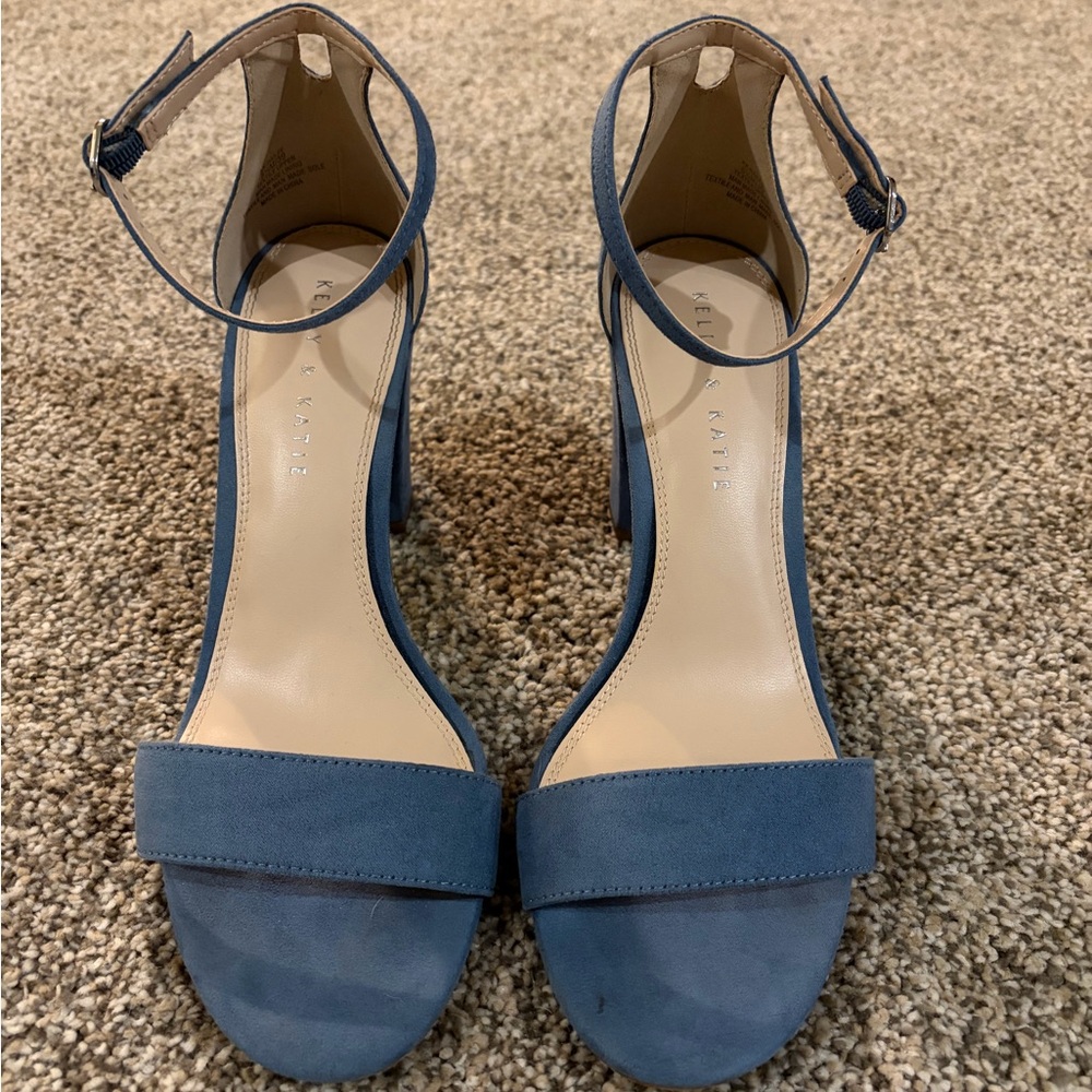 Kelly & Katie Blue Ankle Strap Heels